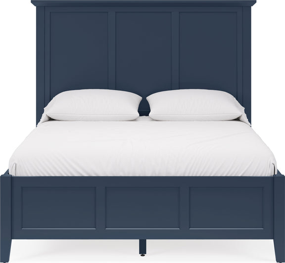 Grace Queen-size Three Panel Bed in Blueberry