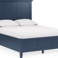 Grace Three Panel Bed in Blueberry