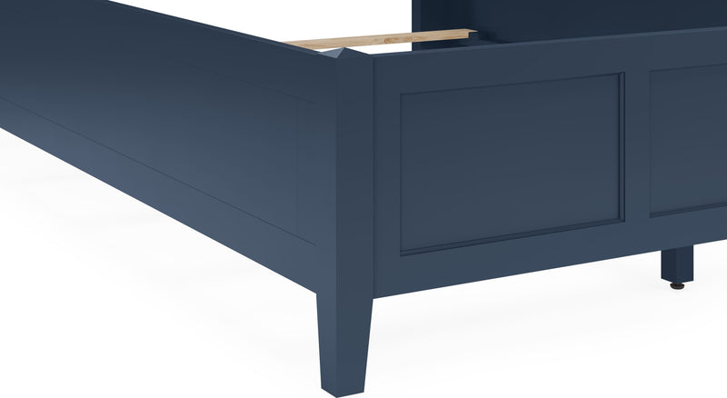 Grace Full-size Three Panel Bed in Blueberry