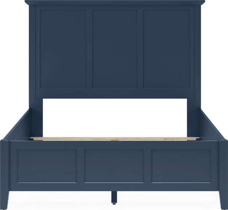 Grace Queen-size Three Panel Bed in Blueberry