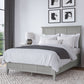 Grace California King-size Three Panel Bed in Elephant Grey