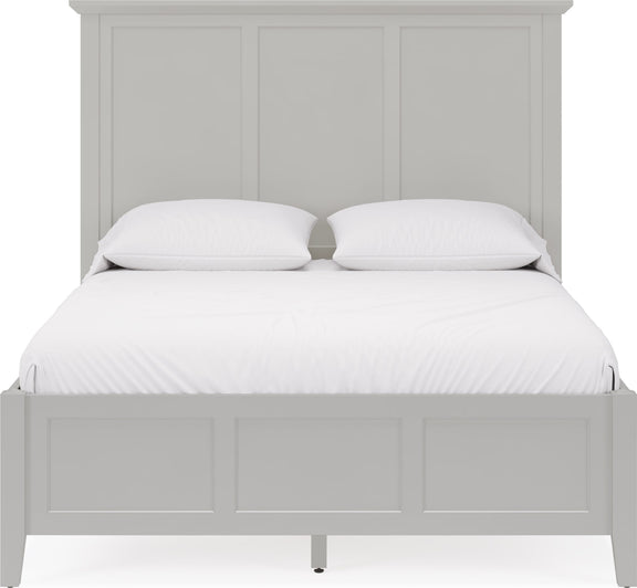 Grace Full-size Three Panel Bed in Elephant Grey