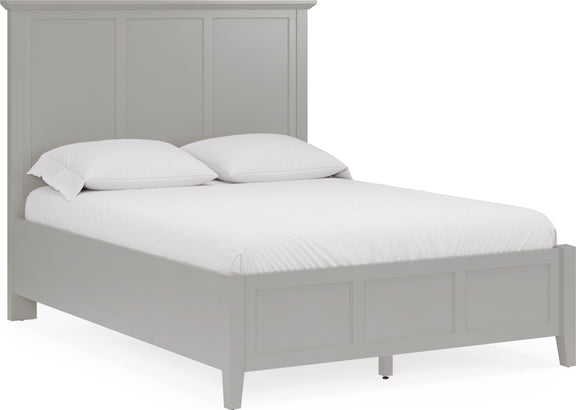 Grace King-size Three Panel Bed in Elephant Grey