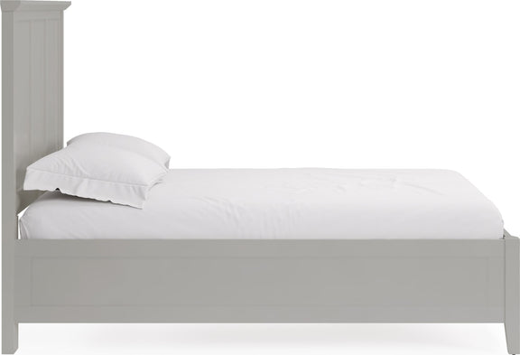 Grace Full-size Three Panel Bed in Elephant Grey