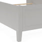 Grace Queen-size Three Panel Bed in Elephant Grey