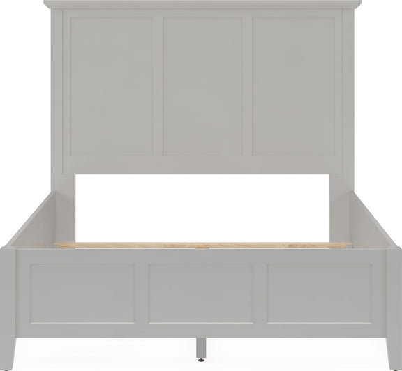 Grace Three Panel Bed in Elephant Grey
