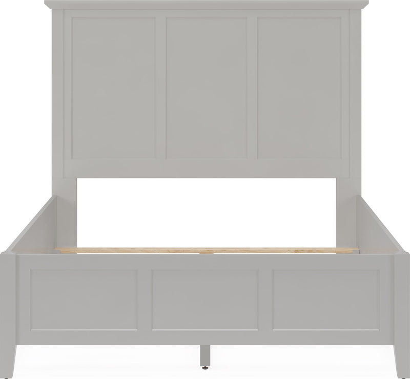 Grace Full-size Three Panel Bed in Elephant Grey