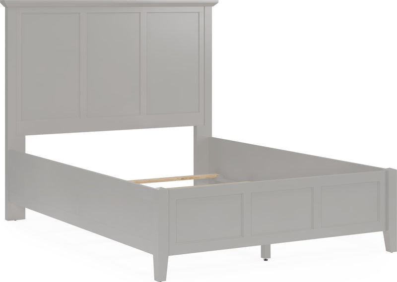 Grace Three Panel Bed in Elephant Grey