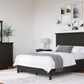 Grace Queen-size Three Panel Bed in Raven Black