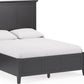 Grace Queen-size Three Panel Bed in Raven Black