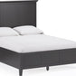 Grace King-size Three Panel Bed in Raven Black