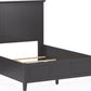 Grace Queen-size Three Panel Bed in Raven Black