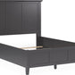 Grace Full-size Three Panel Bed in Raven Black