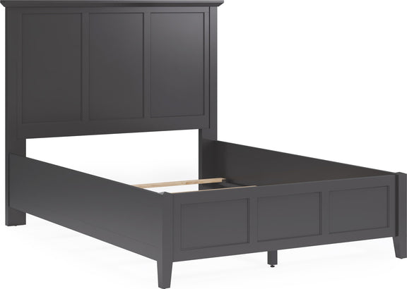Grace King-size Three Panel Bed in Raven Black