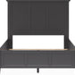 Grace King-size Three Panel Bed in Raven Black