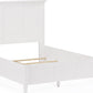 Grace Full-size Three Panel Bed in Snowfall White