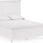 Grace King-size Three Panel Bed in Snowfall White