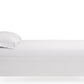 Grace California King-size Three Panel Bed in Snowfall White