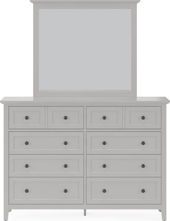Grace Wall or Dresser Mirror in Elephant Grey