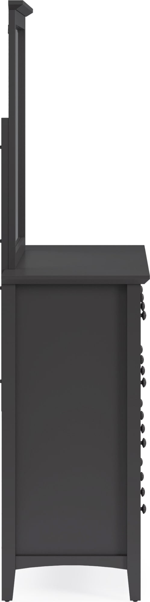 Grace Wall or Dresser Mirror in Raven Black