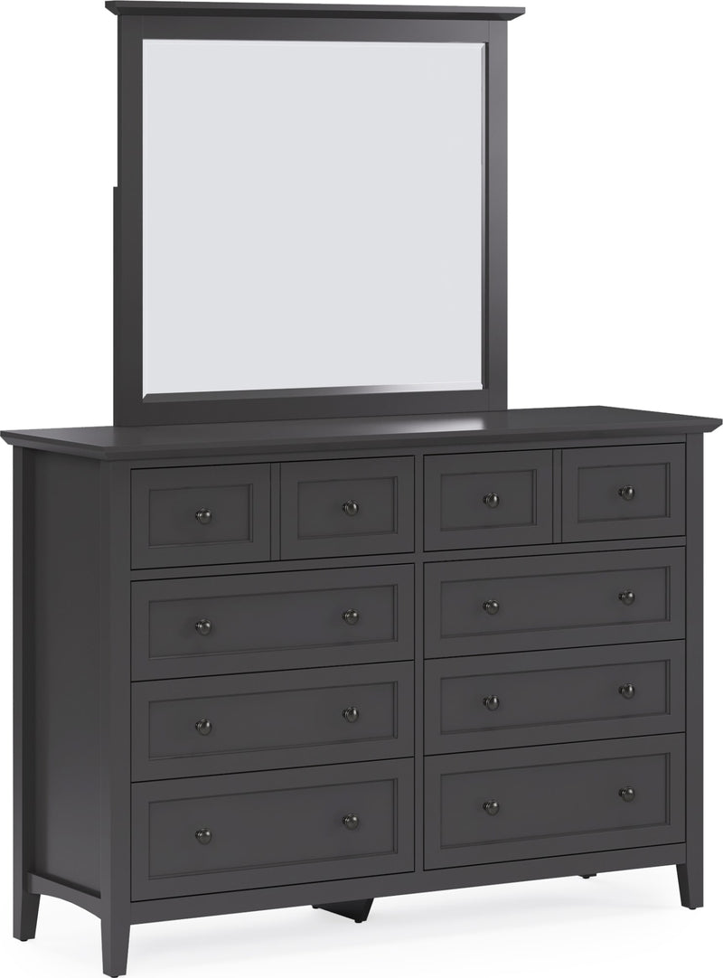 Grace Wall or Dresser Mirror in Raven Black