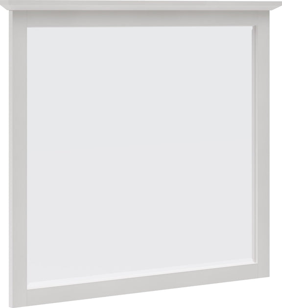 Grace Wall or Dresser Mirror in Snowfall White