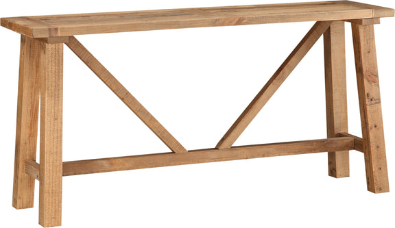 Harby Reclaimed Wood Console Table in Rustic Tawny