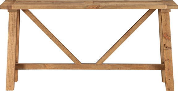Harby Reclaimed Wood Console Table in Rustic Tawny