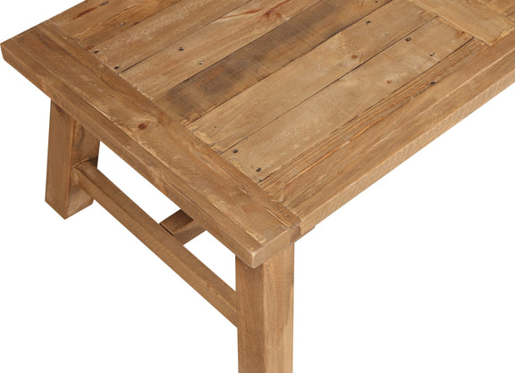 Harby Reclaimed Wood Rectangular Coffee Table in Rustic Tawny