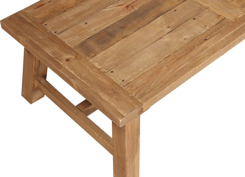 Harby Reclaimed Wood Rectangular Coffee Table in Rustic Tawny