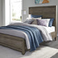 Hearst Solid Wood Queen-Size Panel Bed in Sahara Tan