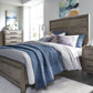 Hearst Solid Wood Queen-Size Panel Bed in Sahara Tan