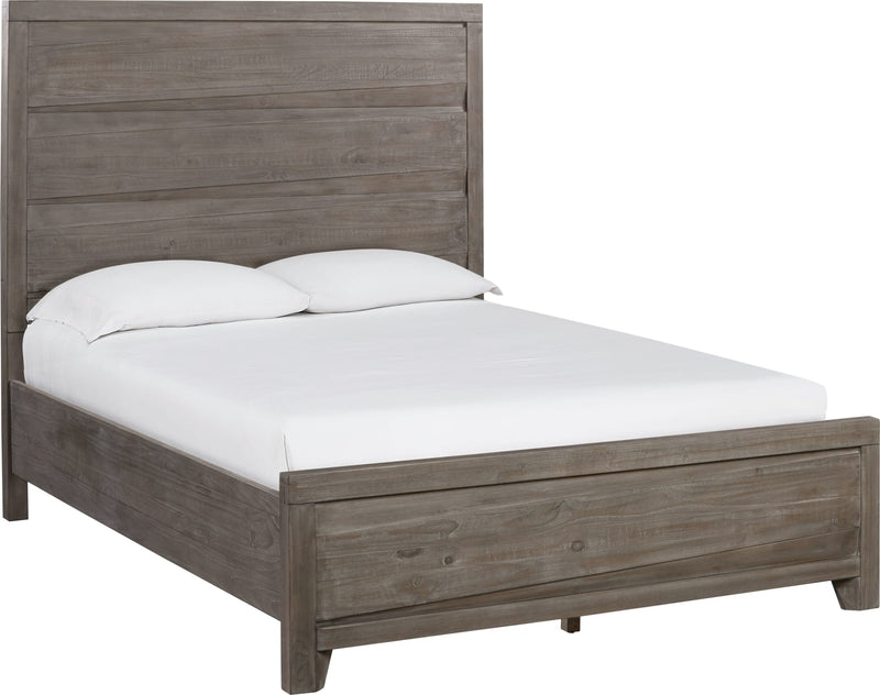 Hearst Solid Wood Full-Size Panel Bed in Sahara Tan