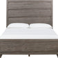 Hearst Solid Wood Full-Size Panel Bed in Sahara Tan