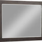 Heath Beveled Glass Mirror in Basalt Grey