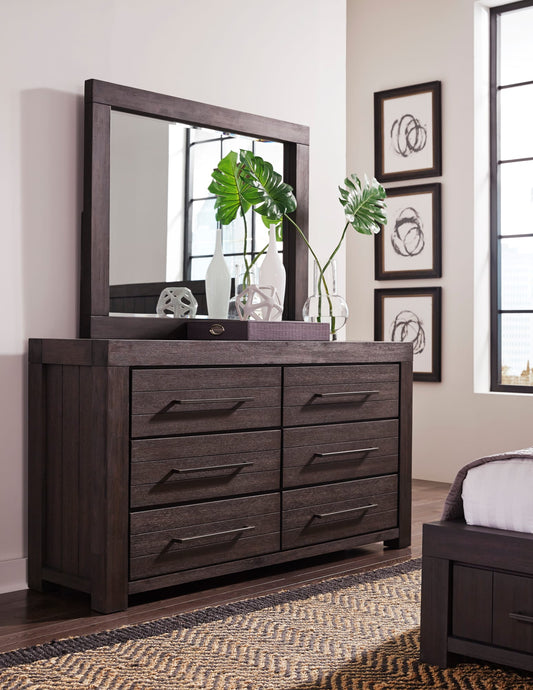 Heath Six Drawer Dresser in Basalt Grey (2024)