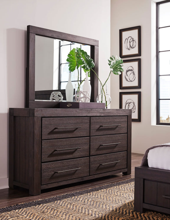 Heath Six Drawer Dresser in Basalt Grey (2024)