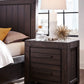 Heath Two Drawer Nightstand in Basalt Grey