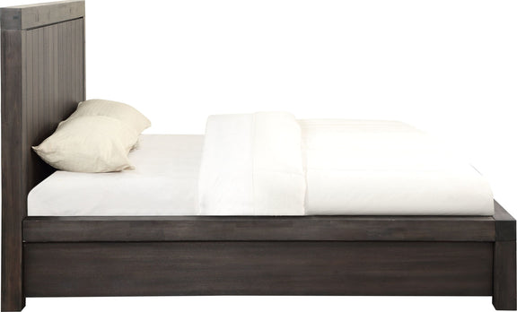Heath California King-Size Two Drawer Storage Bed in Basalt Grey