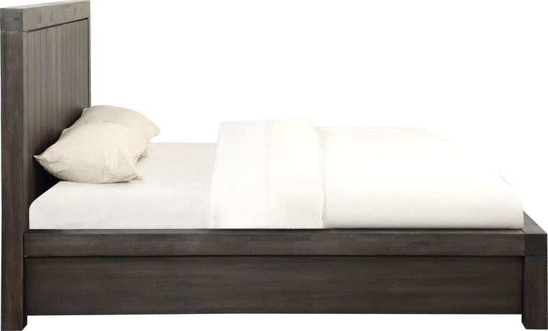 Heath California King-Size Two Drawer Storage Bed in Basalt Grey
