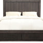 Heath California King-Size Two Drawer Storage Bed in Basalt Grey