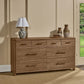 Hollis 8 Drw Dresser - Cbn Glw