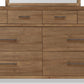 Hollis 8 Drw Dresser - Cbn Glw