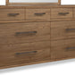 Hollis 8 Drw Dresser - Cbn Glw