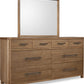 Hollis 8 Drw Dresser - Cbn Glw