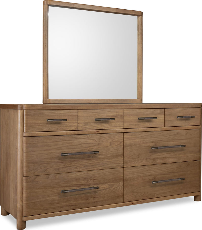 Hollis 8 Drw Dresser - Cbn Glw