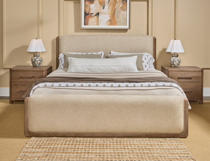 Hollis Uph QN Bed - Swtr/C Glw