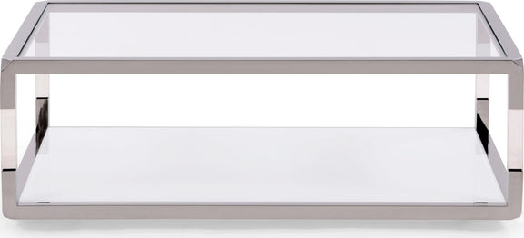 Jasper Coffee Table in Acrylic/White Glass/PSS