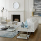 Jasper Console Table in Acrylic/White Glass/PSS