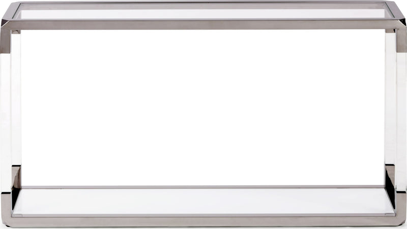 Jasper Console Table in Acrylic/White Glass/PSS